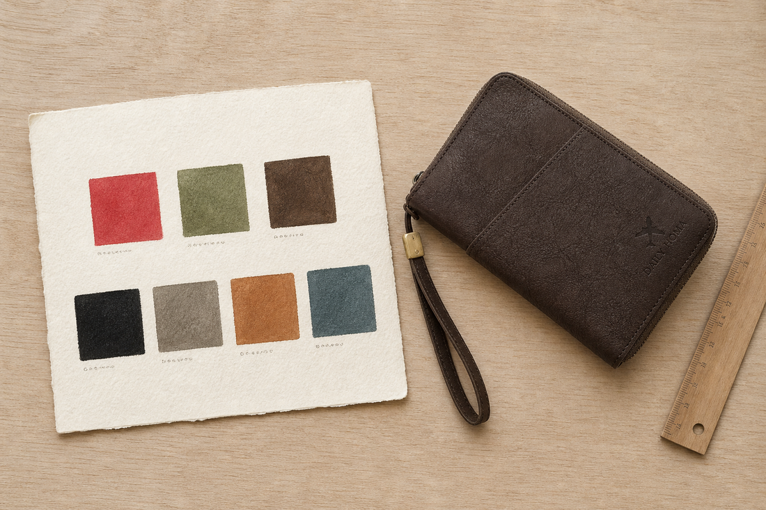 Seven colors, one paper sample.