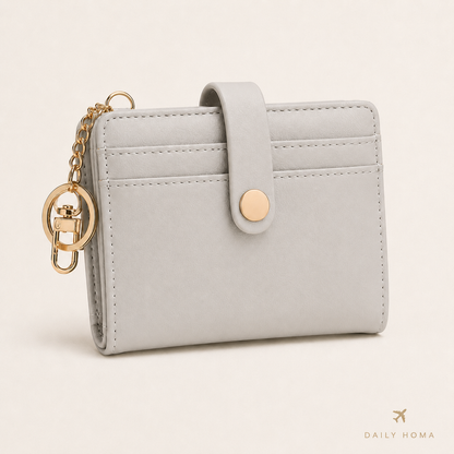 RFID Barrier Ultra-Thin Double Fold Credit Card Wallet