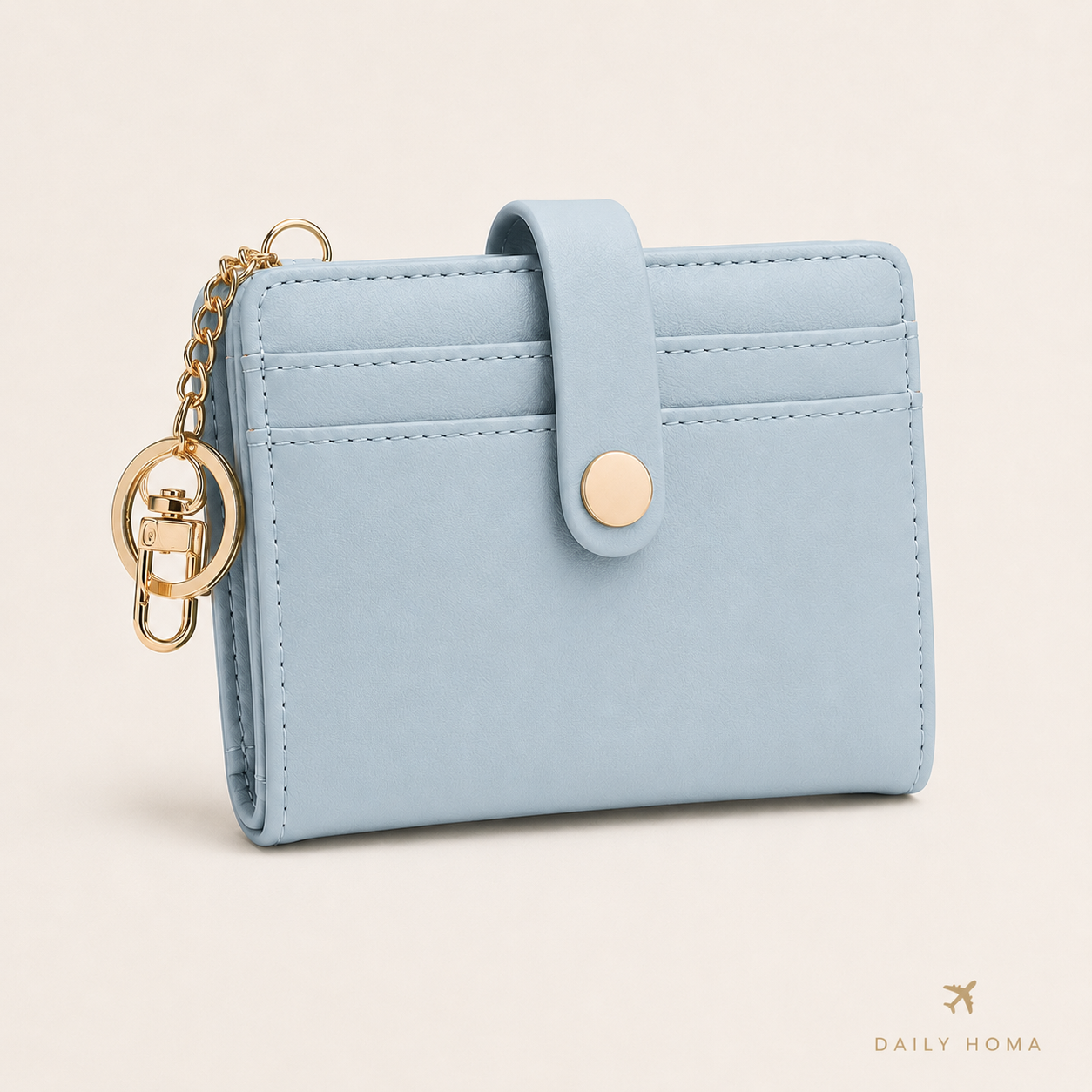 RFID Barrier Ultra-Thin Double Fold Credit Card Wallet