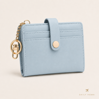 RFID Barrier Ultra-Thin Double Fold Credit Card Wallet