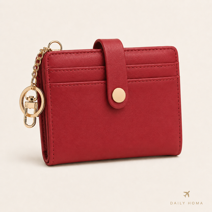 RFID Barrier Ultra-Thin Double Fold Credit Card Wallet