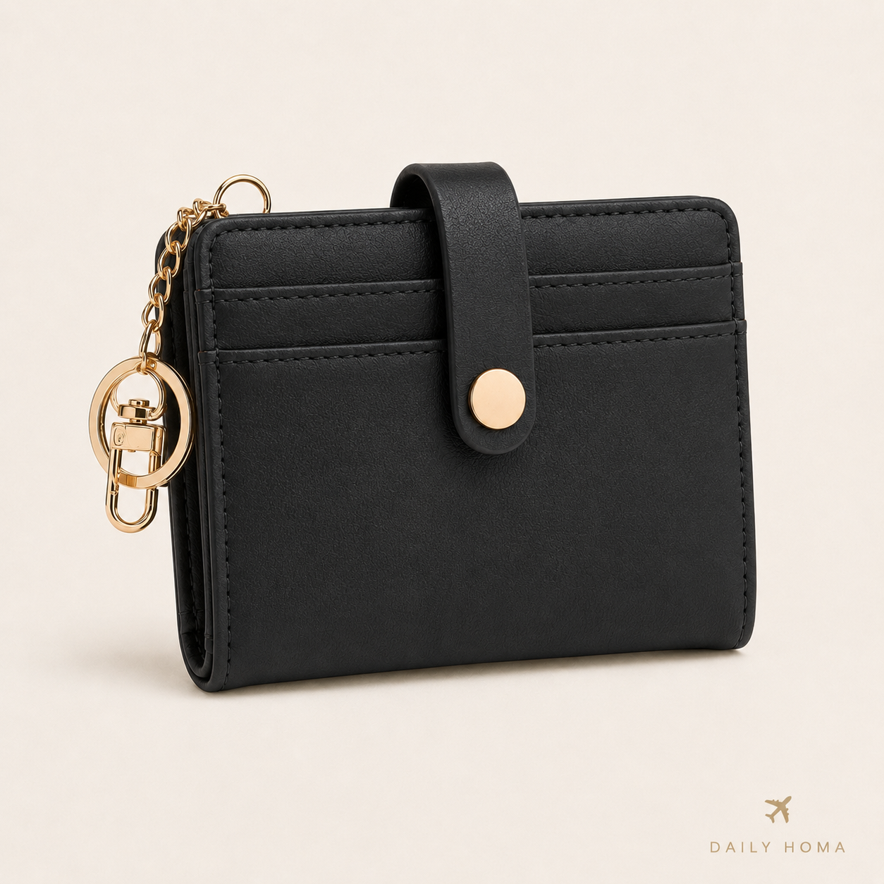 RFID Barrier Ultra-Thin Double Fold Credit Card Wallet