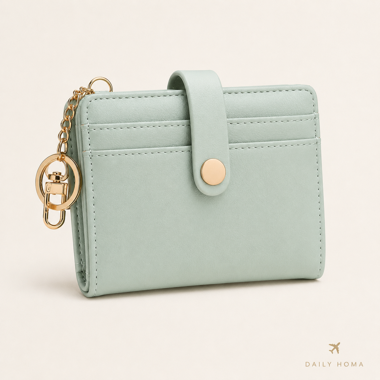 RFID Barrier Ultra-Thin Double Fold Credit Card Wallet