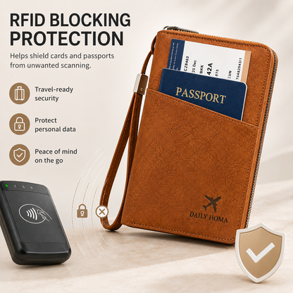 RFID Blocking Protection — Daily Homa Passport Holder