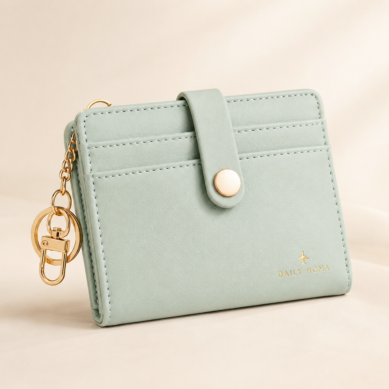 RFID Barrier Ultra-Thin Double Fold Credit Card Wallet
